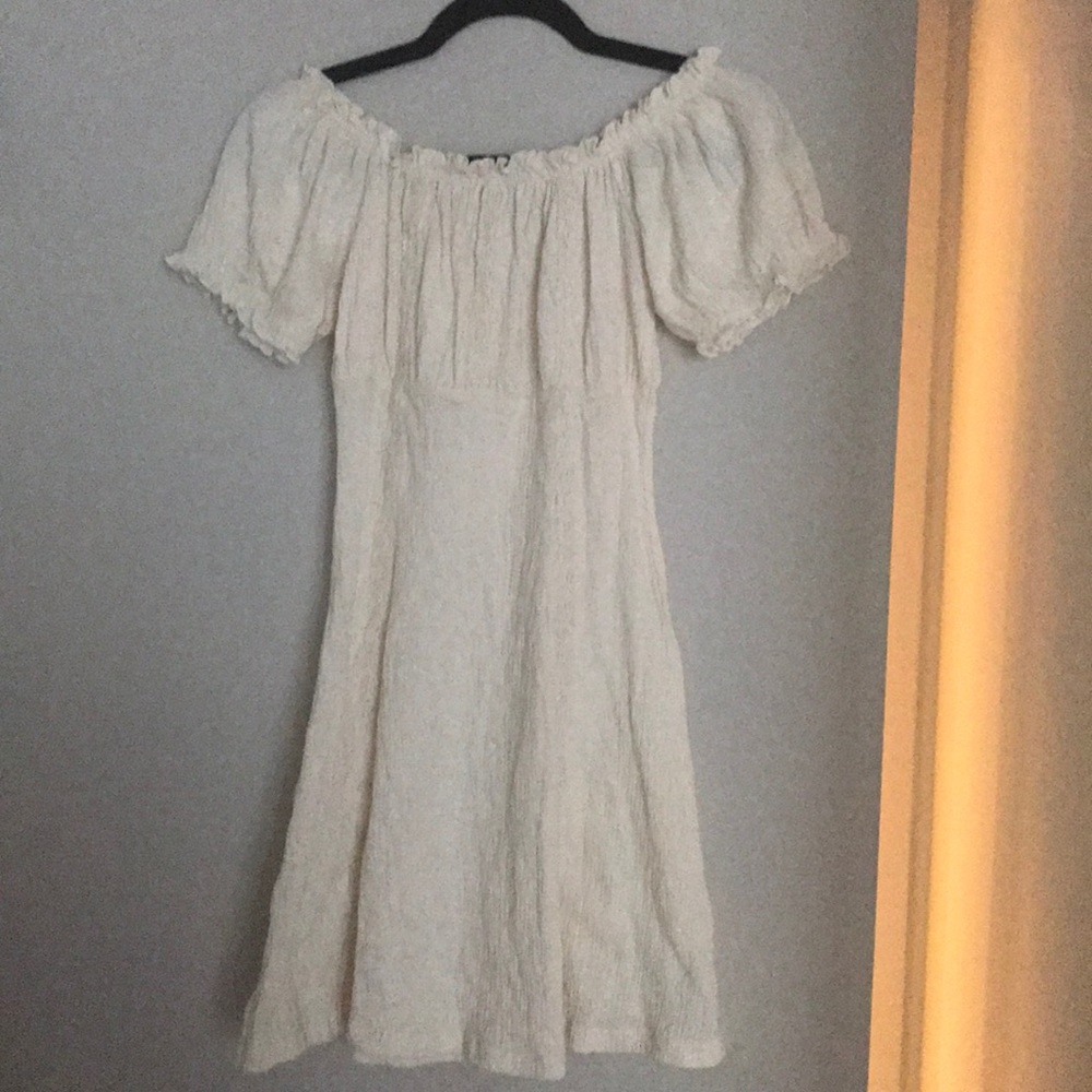 ASOS Cream Peasant Mini Dress- Never Been Worn